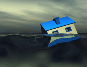 house in water